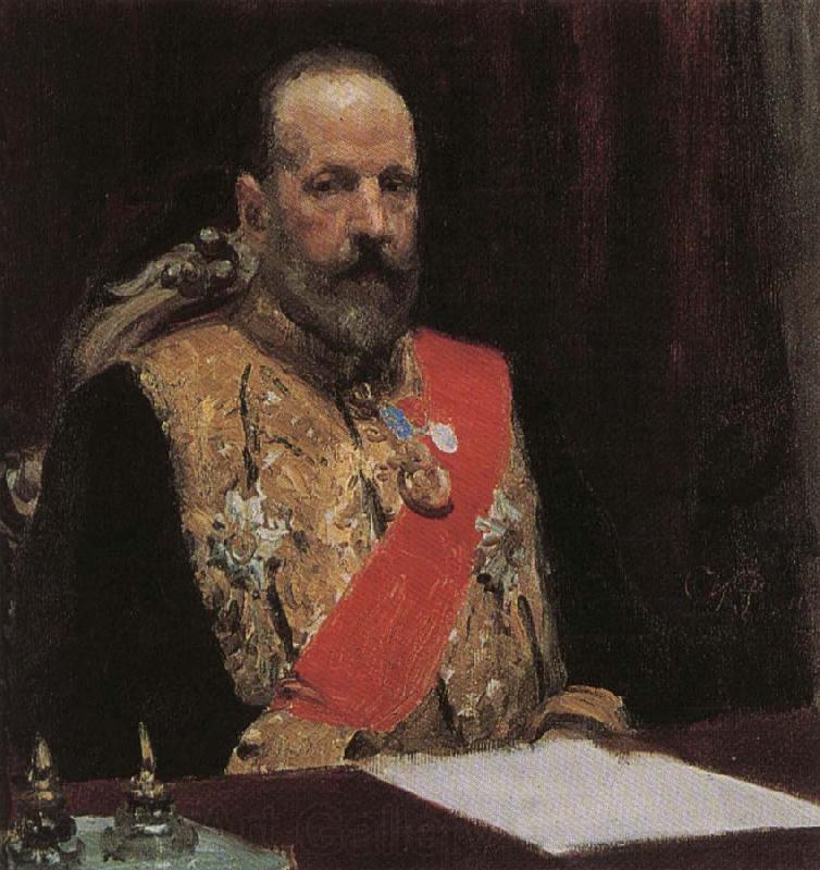 Ilya Repin Portrait of Sergei witte France oil painting art